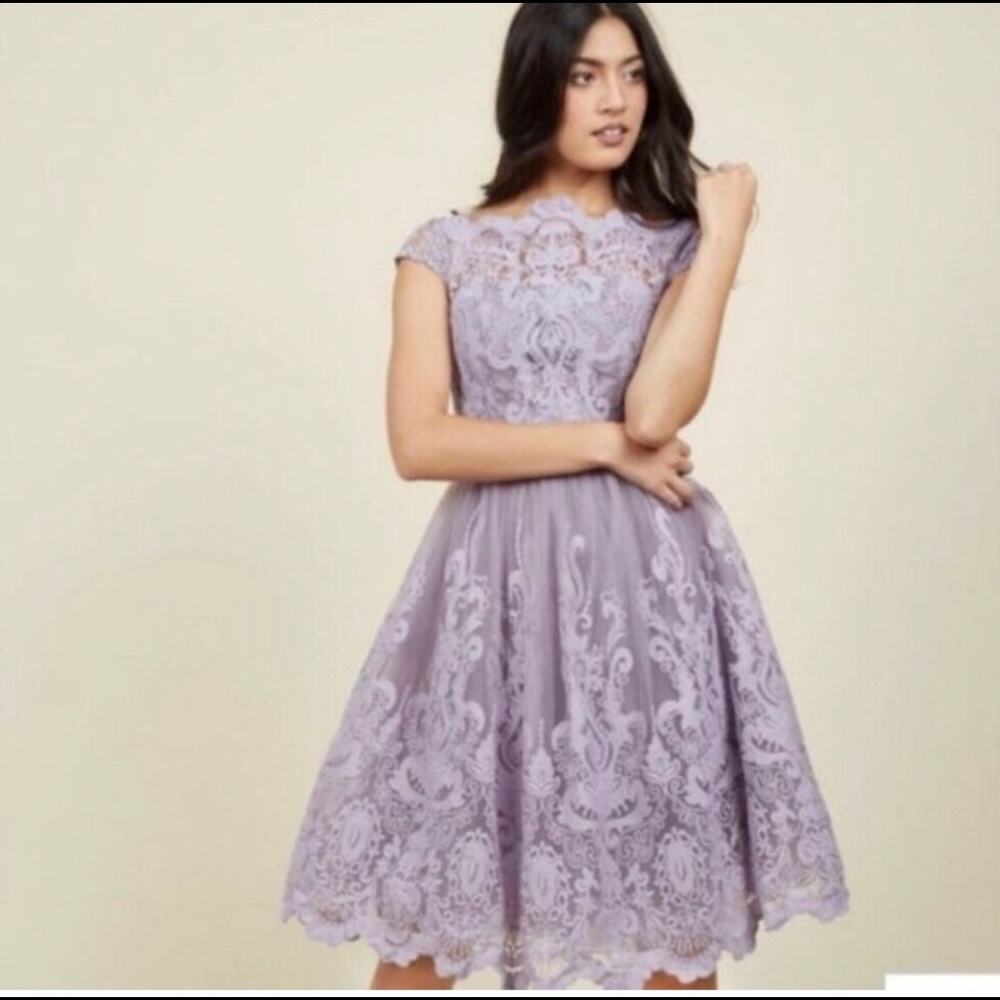 Chi Chi London Lilac Size 18 Dress NWT